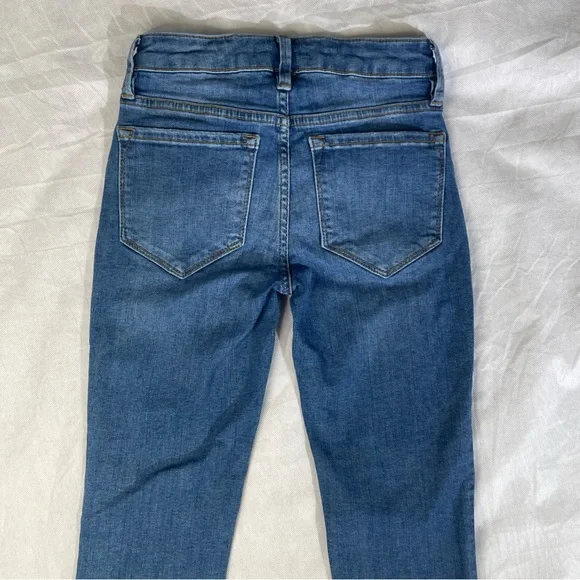 FP Free People Skinny Jeans Women's Size W24 Blue Mid Rise Medium Wash 5-Pocket - Picture 10 of 14